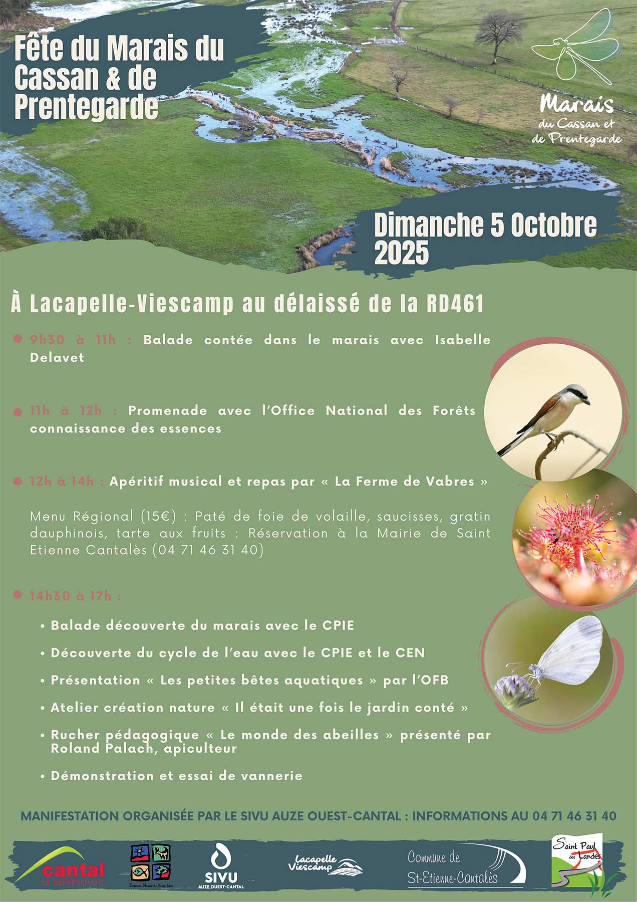 Fête du Marais du Cassan et de Prentegarde - Dimanche 5 octobre 2025