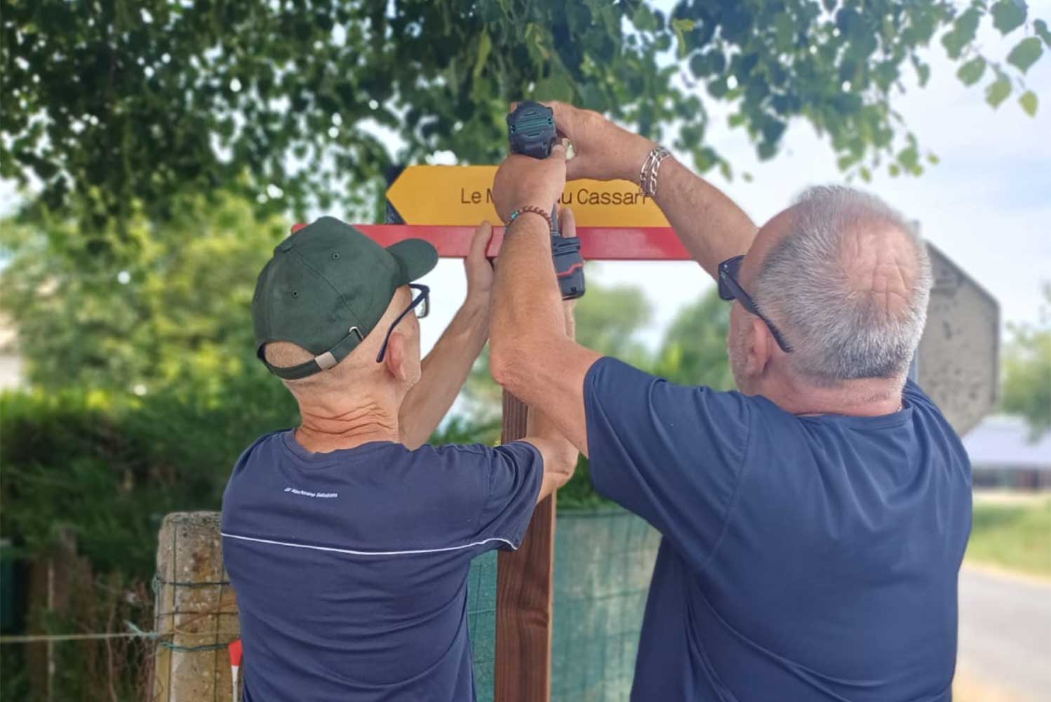 Changement des flèches directionnelles des sentiers
