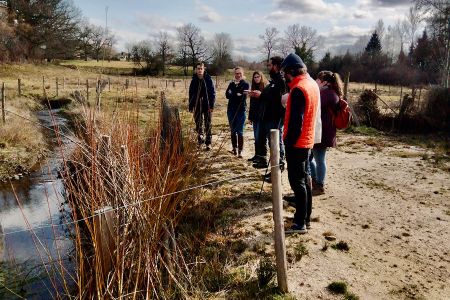 Visite sur le terrain après le comité de pilotage